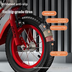 Vélo d'apprentissage pour enfants de 2 à 10 ans, 12 pouces et 20 pouces, avec roues stabilisatrices, sans suspension ni freins - Product Image 3