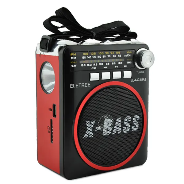 HN-4423 boombox ريترو x باس الرقمية joc brand18650 # بطارية (3.7V/1200MA) مصباح ليد جيب راديو FM