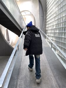 OEM Custom Design Hooded Heavy Designer Puff imbottito cappotto <span class=keywords><strong>oversize</strong></span> Unisex Down Bubble Winter Black Custom Men Puffer Jacket - Product Image 6