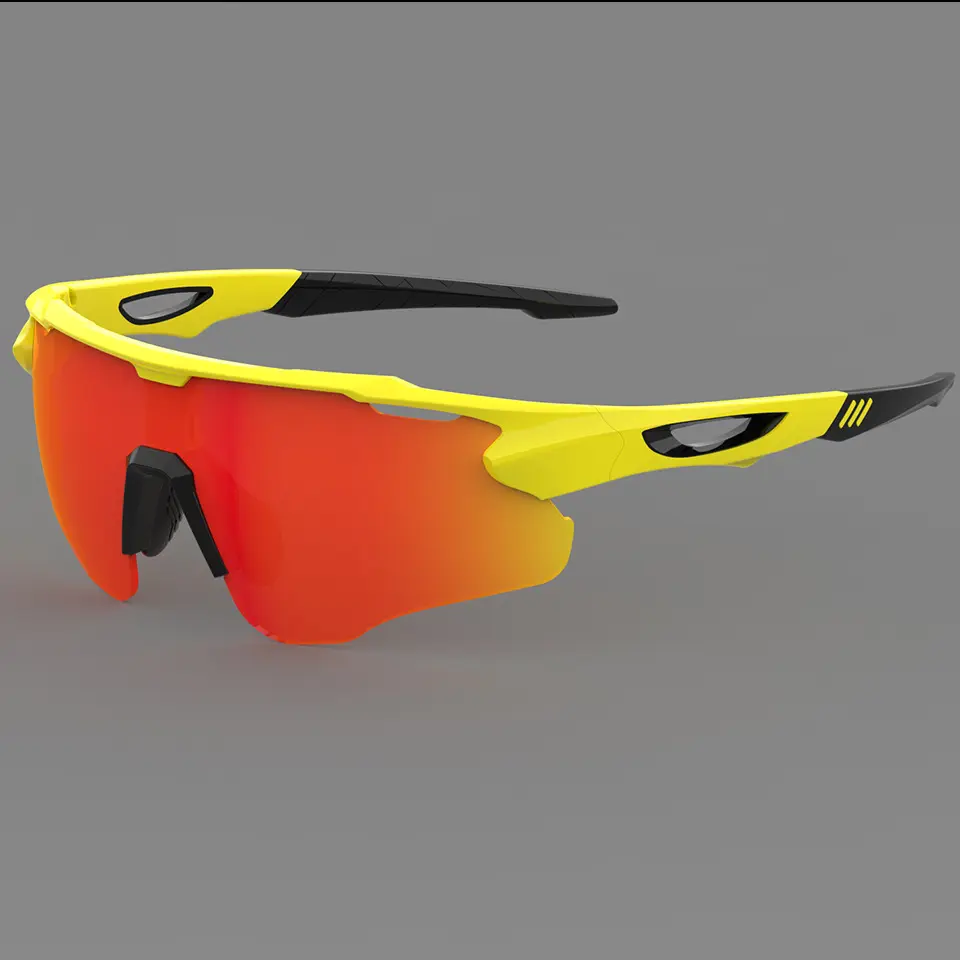 브랜드 UV400 편광 야간 투시경 렌즈 자전거 선글라스 스포츠 안경