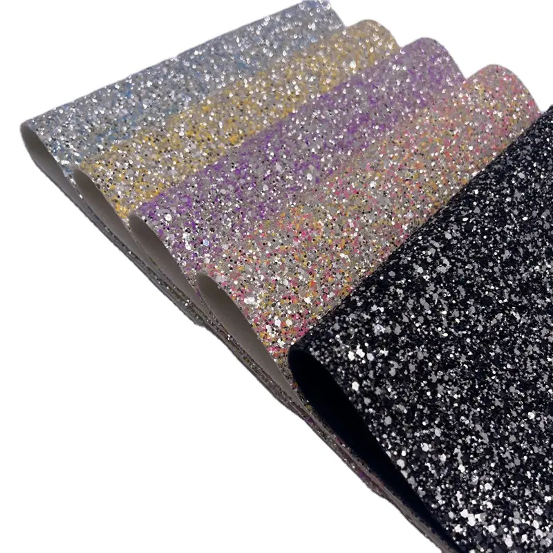 Wholesale Chunky Glitter Fabric For Bags Shoes Bows