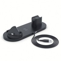 Chargeur sans fil 6 en 1 15W pour montre et téléphones mobiles, station de charge rapide, support de chargeur sans fil