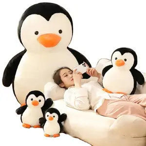 Mainan boneka Penguin kualitas tinggi boneka Penguin hewan kehidupan nyata mainan anak-anak lembut lucu