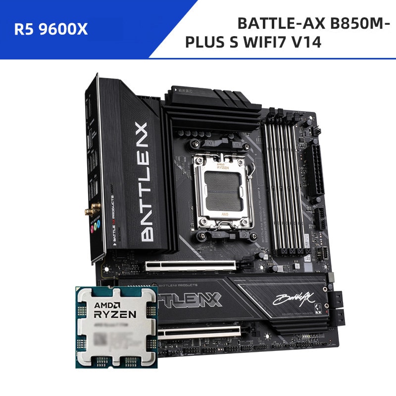 Ryzen 5 9600X + เมนบอร์ด COLORFUL BATTLE-AX B850M-PLUS S WIFI7 V14 D5