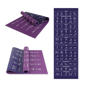 Best Sell Eco-friendly PVC Purple Green Non-slip Yoga <b>Mat</b> 4mm Thick Shock Absorption Exercise <b>Mat</b> for <b>Fitness</b> Center - Product Image 1