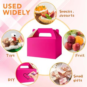 Caja <span class=keywords><strong>de</strong></span> cartón con asa SIHENY, reciclable, en colores brillantes surtidos, <span class=keywords><strong>para</strong></span> pasteles, <span class=keywords><strong>desayunos</strong></span>, dulces, queso, etc. - Product Image 4