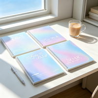 Carnet à spirale B5 Free Bird avec couverture en PP, 70 feuilles, 80 g/m², ligné, spirale métallique, 180° ouverture à plat, journal Sky Soaring, vente en gros DEPAI