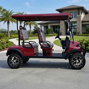Voiturette de golf électrique 60V à 4 places, <span class=keywords><strong>prix</strong></span> usine, avec batterie au lithium, capacité de montée de 25%, vitesse maximale de 35 km/h et autonomie de 90 km, pneus tout-terrain - Product Image 3