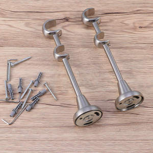 Support de <span class=keywords><strong>tringle</strong></span> à <span class=keywords><strong>rideau</strong></span>, crochet de <span class=keywords><strong>fixation</strong></span> pour <span class=keywords><strong>tringle</strong></span> romaine, en alliage d'aluminium épaissi, style Art Déco, écologique, <span class=keywords><strong>fixation</strong></span> latérale, support simple, code de montage - Product Image 4