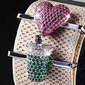 Win-Win Custom Logo Luxury Czech Crystal <b>Clip</b>-On Charms Metal Decorative Ring Watch Band Accessories for Whoop 5.0 Band - Product Image 6