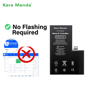 Batterie de remplacement OEM Kara Manda avec nouvelle puce TI, diagnostic de l'état de la batterie 100% visible pour iPhone 16 Pro Max - Product Image 3