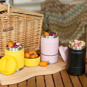 Xách tay thép không gỉ Hộp Ăn Trưa 18oz <span class=keywords><strong>2</strong></span> trong <span class=keywords><strong>1</strong></span> trẻ em leakproof súp Flask container thực phẩm Jar với muỗng - Product Image 5