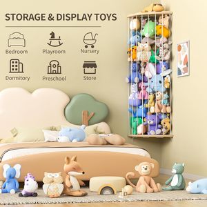 A parete in <span class=keywords><strong>legno</strong></span> imbalsamato porta animali in <span class=keywords><strong>legno</strong></span> di pino angolo imbottito organizzatore di stoccaggio per camera da letto vivaio - Product Image 6