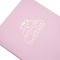 Tomoe River – carnet de notes à impression personnalisée B6 rose en cuir PU, carnet à pois