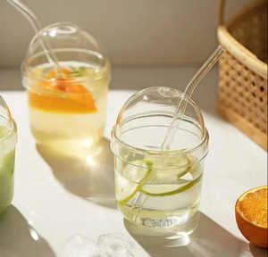 Đơn giản phong cách cao cấp Bobo Cup trong suốt rơm cup với cao xuất hiện Glass drinkware - Product Image 4