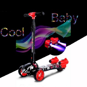 Meistverkaufter Hochwertiger Kinder-Tretroller mit 3 Rädern LED-Lichter Günstiger Preis Neues Modell Altersgerecht für Kinder aus PU - Product Image 2