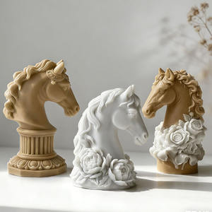 Moule en silicone YS Tête de Cheval pour Bougies, Fleurs, Décorations en Plâtre, Fournitures de Fabrication de Bougies DIY et d'Aromathérapie - Product Image 4