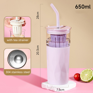 Vaso Multifuncional con Pajita y Filtro para Té, Cuerpo Aislado Desmontable - Product Image 5