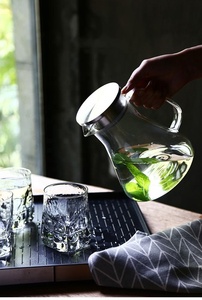 D'<span class=keywords><strong>eau</strong></span> En Verre/<span class=keywords><strong>Carafe</strong></span>/Pichet avec Couvercle En Acier Inoxydable En Verre Cool Cruche D'<span class=keywords><strong>eau</strong></span> De Jus De Fruits Cruche - Product Image 6