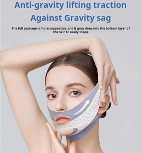 Nuevo Diseño, Banda <span class=keywords><strong>de</strong></span> Levantamiento Facial en V Verde, Vendaje Reductor <span class=keywords><strong>de</strong></span> Papada, Correa Adelgazante Facial, Parche para la Barbilla, <span class=keywords><strong>Seguridad</strong></span> Deportiva para Abdominales - Product Image 4
