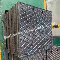 Tapis d'excavatrice durable en UHMWPE et HDPE, plaque antidérapante pour grue, tapis de support pour équipement robuste