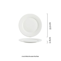 Assiette à dîner occidentale en porcelaine blanche pure, assiette à steak à bord doré, assiette plate, plat à os, compatible micro-ondes, moderne et minimaliste