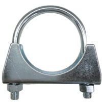Collier de serrage en U en acier au carbone, boulon en U, colliers de serrage de silencieux d'échappement robustes pour voiture