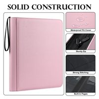 Classeur multi-poches en PU avec fermeture éclair robuste, pour cartes 3x4, idéal pour objets de collection sportifs et cartes de jeux TCG