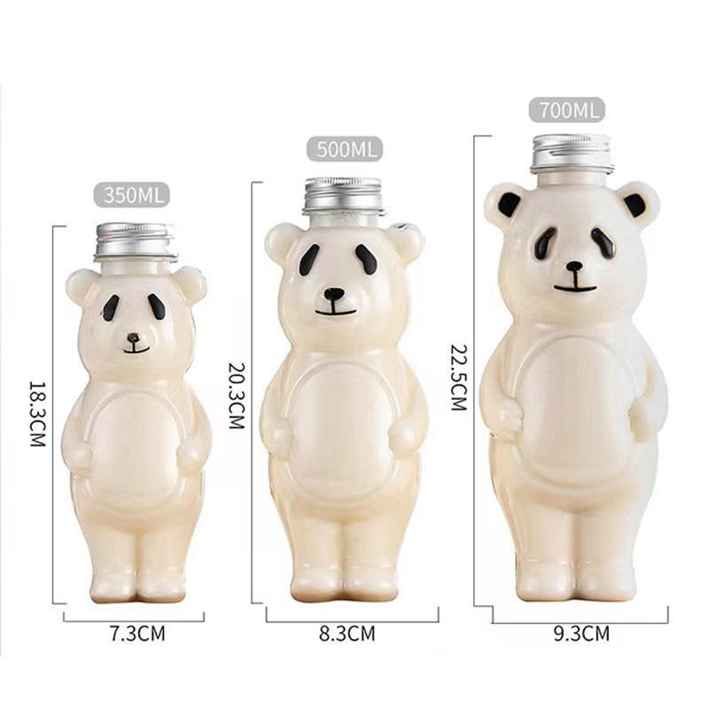 Best Price 500ml Panda Drink Bottle Plastic Jars Custom Custom Made Caps Scarves Can Plastic Christmas Jar for Sweets Picture