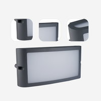 Applique murale LED extérieure carrée moderne en aluminium moulé sous pression étanche IP 54 ROHS certifié pour une utilisation en extérieur