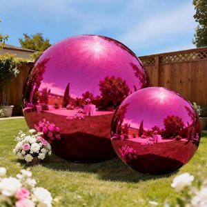 STELLAR Grandes boules gonflables brillantes, décorations de scène de disco de Noël, sphère de ballon miroir chromé réfléchissant géant gonflé - Product Image 1