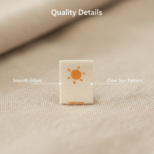 Fabric brand labels for <b>sewing</b> onto clothing, featuring a logo; suitable for clothing, <b>bags</b>, and shoes - Product Image 4