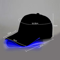 Gorra de Béisbol de Alta Calidad Personalizada para Fiestas y Festivales Estilo Hip-Hop con Luces Led