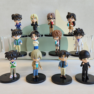 Figurines d'action <span class=keywords><strong>dessin</strong></span> <span class=keywords><strong>animé</strong></span> en PVC, lot de 12 pièces de 7cm, détective <span class=keywords><strong>Conan</strong></span> Kudou Shinichi Mouri Ran Haibara Ai Kiddo Furuya Rei Mini poupées - Product Image 2