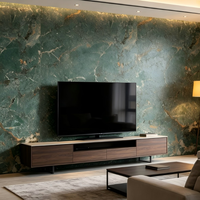 Panneau mural 3D en relief, texture étoile-lune et coupe-ax, 600*1200mm, 2-6mm, léger, ignifuge, décoratif