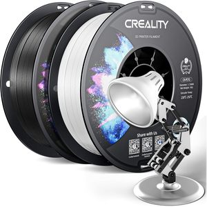 Filament PETG 1,75 mm, bobine de 2 kg pour imprimante 3D, haute précision, stabilité dimensionnelle, noir/blanc - Product Image 1