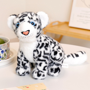 Jouets en peluche de vente chaude, série d'animaux sauvages-léopard des neiges, accepter la personnalisation, pour les enfants - Product Image 1