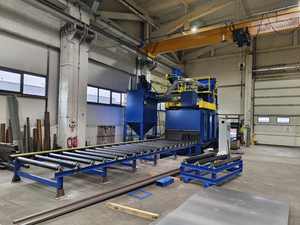 H-<span class=keywords><strong>beam</strong></span> roller shot blasting machine cina vendite dirette della fabbrica - Product Image 3