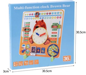 Vendita calda <span class=keywords><strong>Montessori</strong></span> per bambini <span class=keywords><strong>cartoni</strong></span> <span class=keywords><strong>animati</strong></span> orso stagioni meteo calendari giocattolo cognitivo compensato giocattoli educativi per regali per bambini - Product Image 6