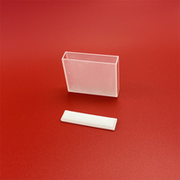 Cuvette optique à deux faces transparentes en quartz pour analyse UV Q108, cuvette en verre de silice fondue pour spectrométrie de fluorescence