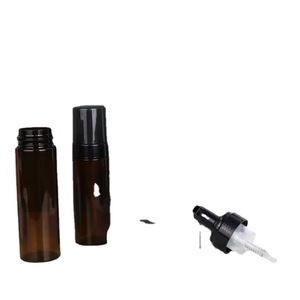 MUESTRA GRATUITA Botella de Espuma Limpiadora Personalizada de 100 ml, Botella de Espuma Ámbar de 4 oz, 5 oz, 6 oz, 200 ml, Botella con Bomba para Cosméticos, Jabón, PET, para Adultos - Product Image 3