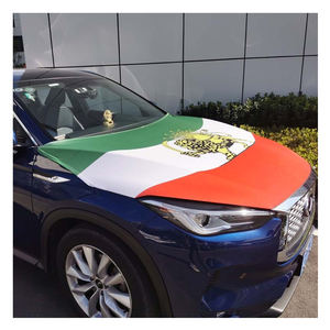 Housse de capot de voiture personnalisée en polyester tricoté avec impression numérique drapeau – Housse de capot de véhicule de haute qualité en gros - Product Image 4