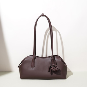 High End Factory Price Real Leather Baguette Bag for USA <strong>UK</strong> Market Elegant Women Shoulder Handbag - Product Image 2
