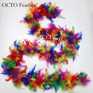 ขายส่งการออกแบบที่กําหนดเองสีรุ้งตุรกี Chandelle Feather <span class=keywords><strong>Boa</strong></span> สําหรับตกแต่งงานปาร์ตี้ - Product Image 4