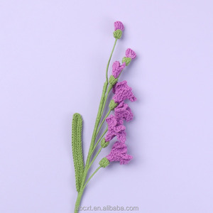 Steli di Campanula all'Uncinetto Fatti a Mano, Fiori Artificiali in Filato Colorato per Bouquet, Composizioni Floreali, Decorazioni per la Casa, Vendita all'Ingrosso - Product Image 4