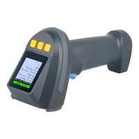 Lector de Códigos de Barras Inalámbrico Industrial Xkancode BT 2D QR con Pantalla de 1.77 Pulgadas, Escáner de Códigos de Barras UHF RFID