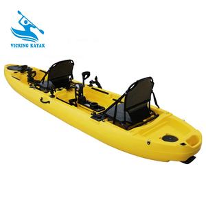 เรือคายัคตกปลาแบบใหม่ ขายดี/เรือคายัคแบบปั่นสองที่นั่ง 14 ฟุต - Product Image 3