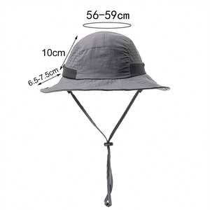 Chapeau de pêcheur de haute qualité pour la randonnée en plein air, à large bord, pare-soleil, personnalisé, coupe-vent, avec ventilation en maille - Product Image 2