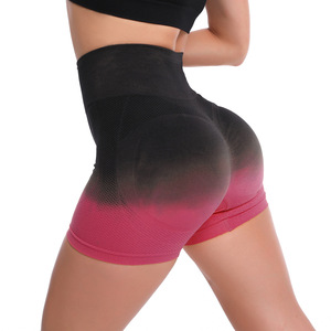 Women High Waist Compression Seamless Quick Dry Scrunch Back Yoga <strong>Shorts</strong> Four-Way Stretch Eco-Friendly Wholesale Customization - Product Image 3