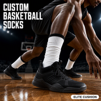 Chaussettes de basketball personnalisées, chaussettes de sport à coussinets épais, logo personnalisé, pour hommes, faible MOQ, 1 paire, OEM ODM, usine